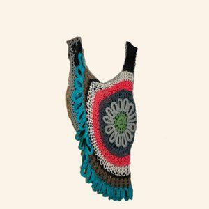 Umgee Crochet Split Side Tank Top (S/M)
